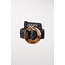 Luisa Cerano belt with hole structure black