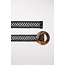 Luisa Cerano belt with hole structure black