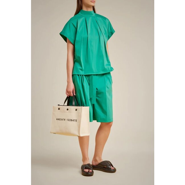 Liviana Conti Blouse colletje groen