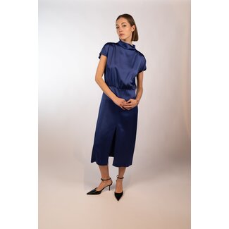 Liviana Conti Liviana Conti Short Sleeve Dress in Cobalt Blue