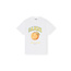 GANNI Relax peach t-shirt in white