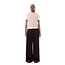 GANNI Washed Satin High Waist Flared Leg Broek Mole
