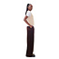 GANNI Washed Satin High Waist Flared Leg Broek Mole