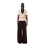 GANNI Washed Satin High Waist Flared Leg Broek Mole