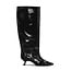 Eyelets Slouchy High Shaft Boot Naplack