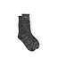 GANNI Winter Melange Ribbed Socks Ebony Melange