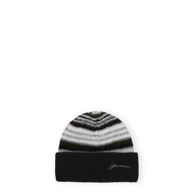 Striped Soft Wool Beanie