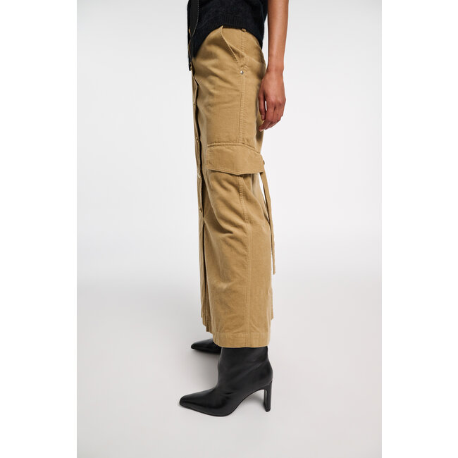 Dorothee Schumacher Twisted Structure Skirt in dusty camel