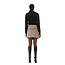 Check Wool Mix Wrap Mini Skirt