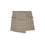 Check Wool Mix Wrap Mini Skirt