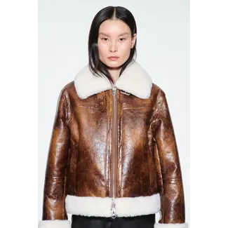 STAND STUDIO STAND STUDIOI Lorelle Jacket Brown/Off White