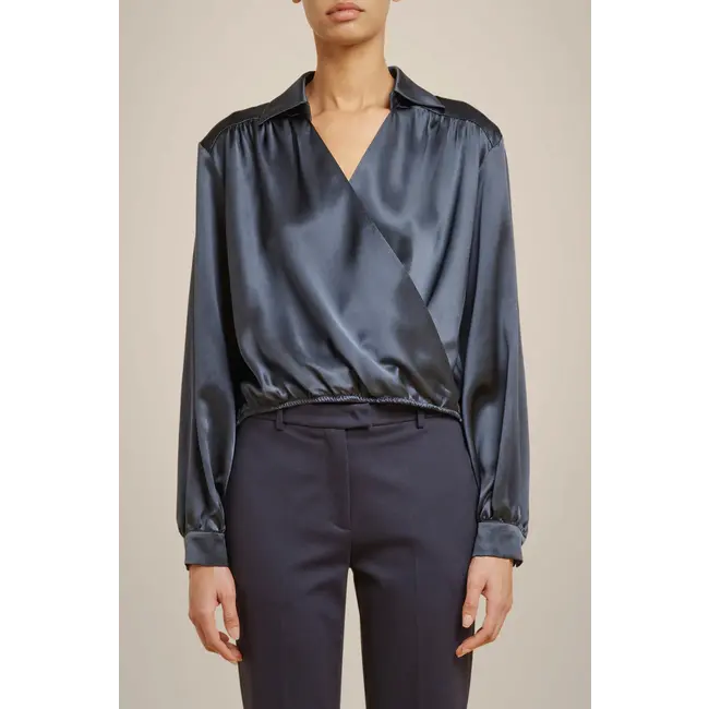 Liviana Conti Blouse glans overslag