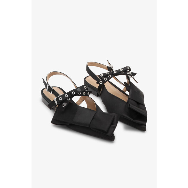 GANNI Slingback ballerina in black
