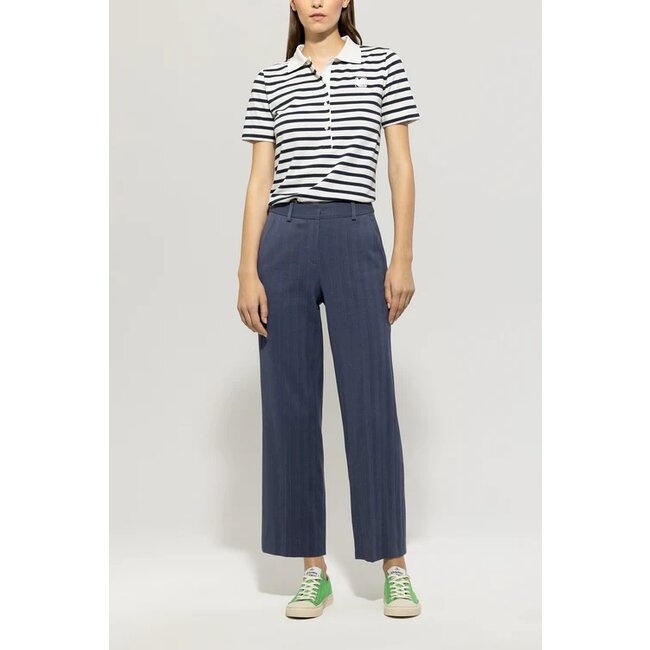 Luisa Cerano Striped polo shirt