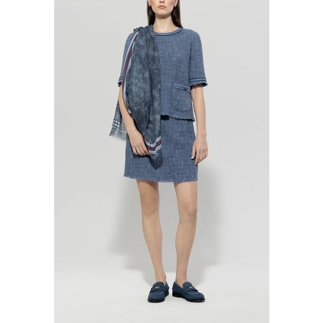 Luisa Cerano Vintage shawl denim vibes