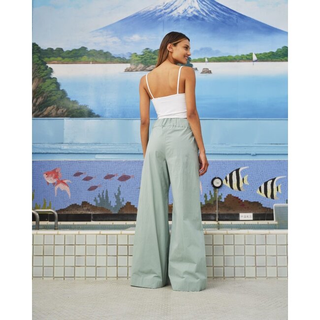 Sea me Happy Super Woody Poplin sage green