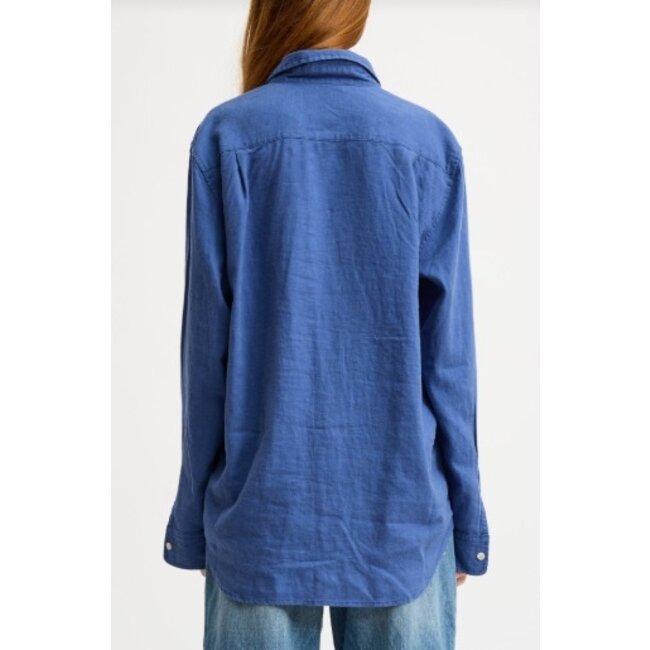 DENIMIST Boyfriend Shirt Bright Blue
