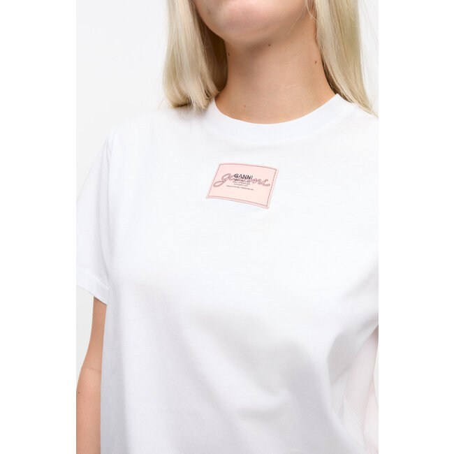 GANNI Basic Jersey Collage relaxed t-shirt