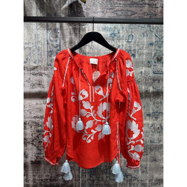 SAGE AND IVY Masha Blouse rood