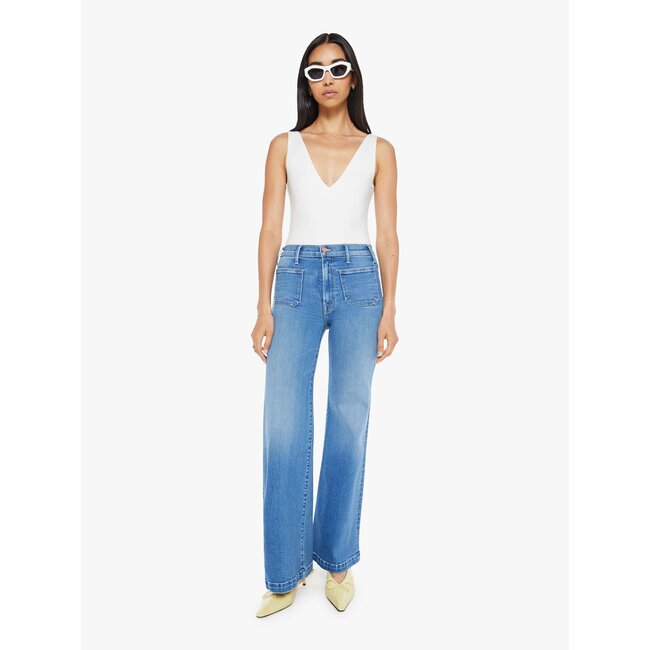 MOTHER Hustler Roller Patch Sneak Jeans Piece By Piece