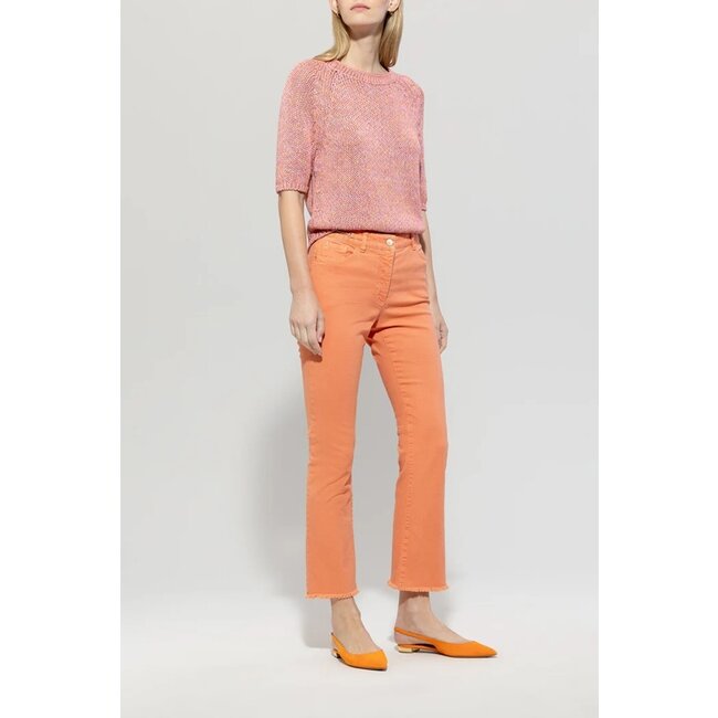 Luisa Cerano Linen-blend sweater Pull cherry blossom