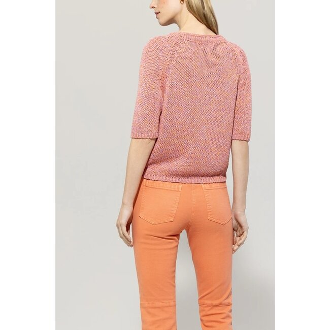 Luisa Cerano Linen-blend sweater Pull cherry blossom