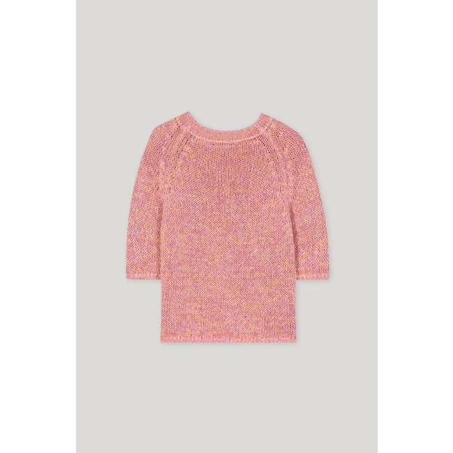 Luisa Cerano Linen-blend sweater Pull cherry blossom