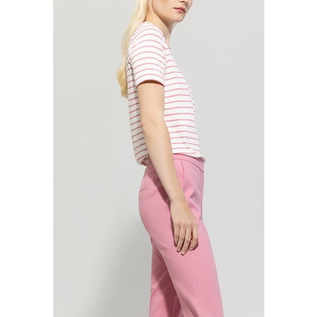Luisa Cerano Striped half-sleeved shirt