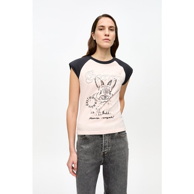 GANNI Basic Jersey Bunny t-shirt