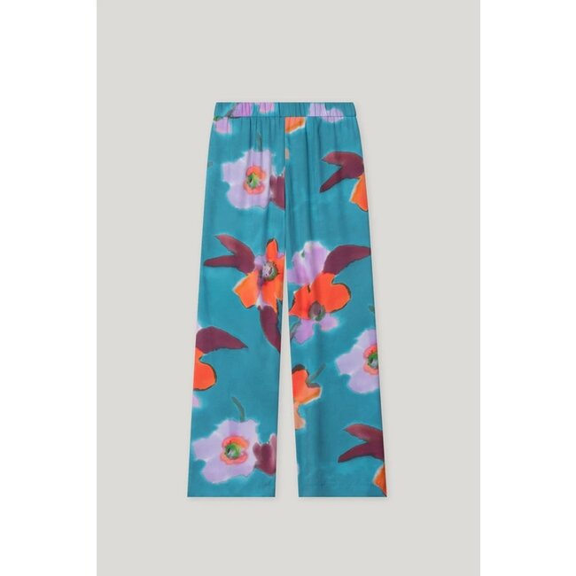 Luisa Cerano Wideleg with hibiscus print