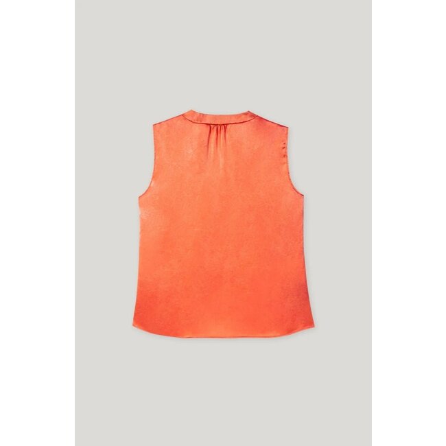 Luisa Cerano Top with tie ribbon hibiscus