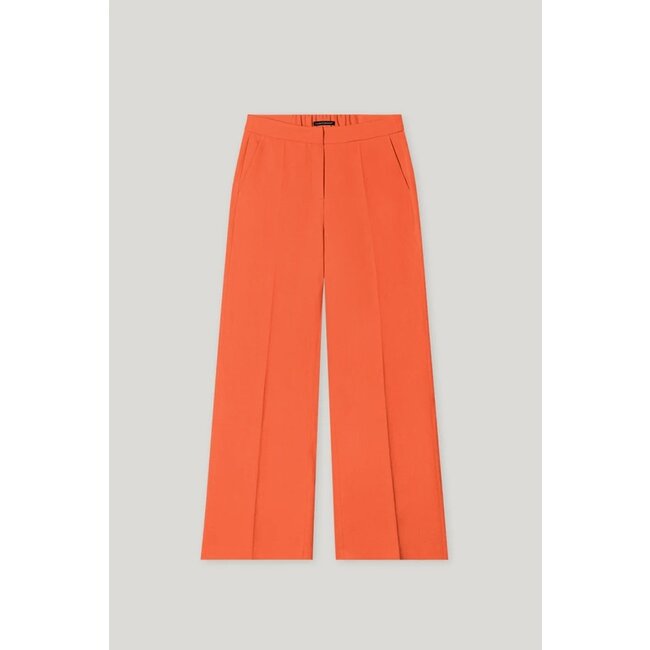 Luisa Cerano Wide-leg pants in linen blend hibiscus