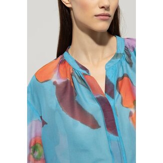 Luisa Cerano Luisa Cerano Blouse with hibiscus print