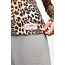 GANNI Printed Marl Mesh Long Sleeve Top