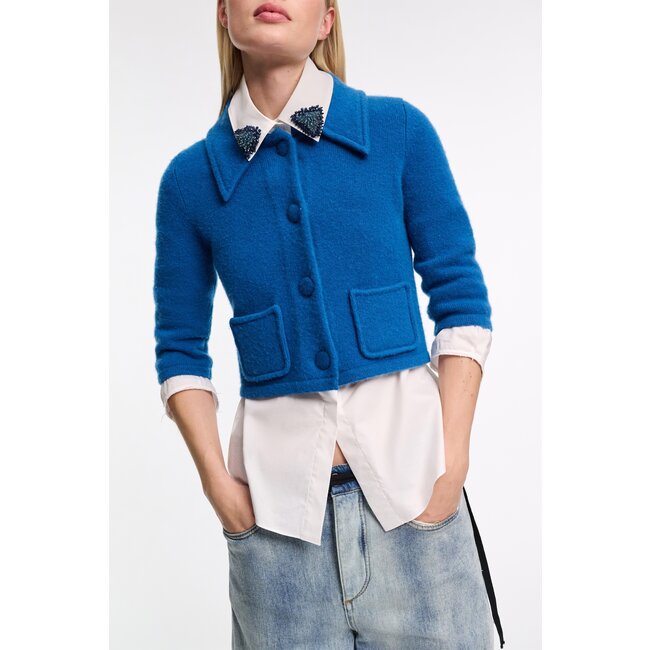 Dorothee Schumacher Modern Statement Jacket Blue Coral