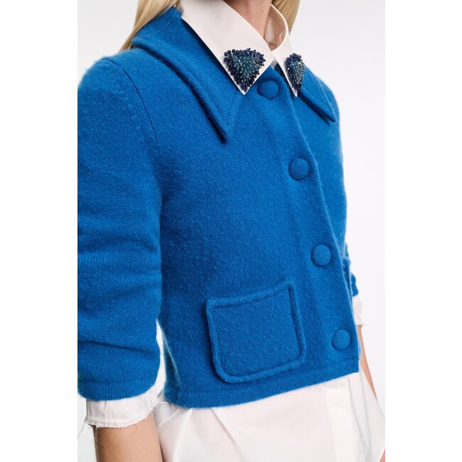 Dorothee Schumacher Modern Statement Jacket Blue Coral