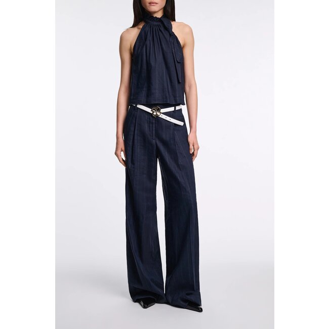 Dorothee Schumacher Modern Sophistication Top Blouse Blue Night