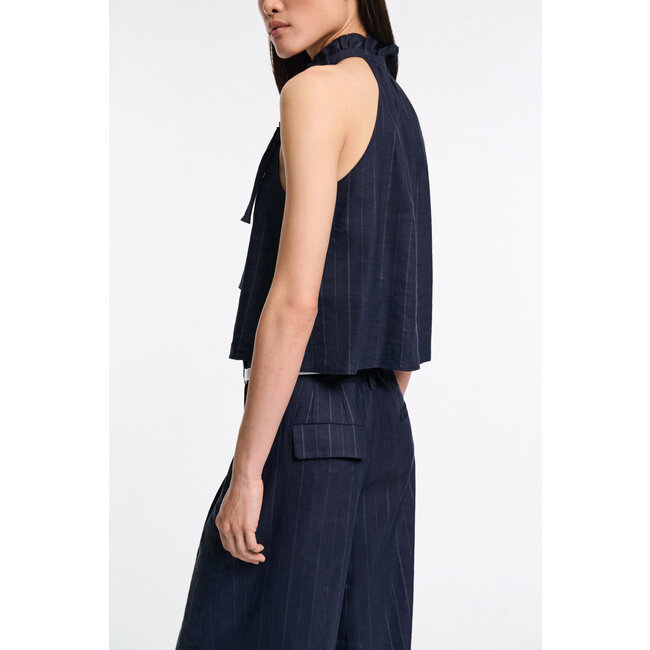 Dorothee Schumacher Modern Sophistication Top Blouse Blue Night