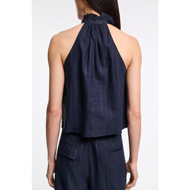 Dorothee Schumacher Modern Sophistication Top Blouse Blue Night