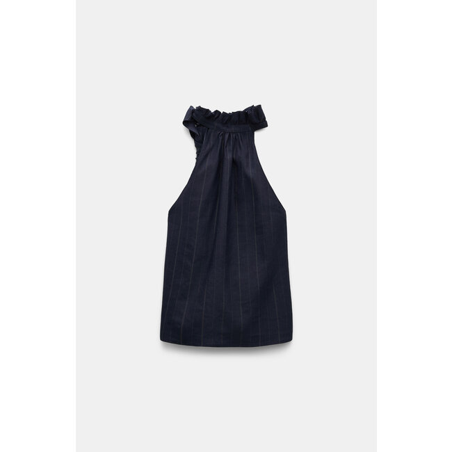 Dorothee Schumacher Modern Sophistication Top Blouse Blue Night
