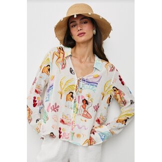 Rails Rails Elm Blouse Ivory Bathing Ladies