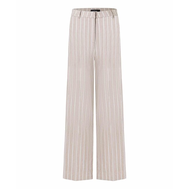 Cambio Mira Pants Pinstripe Sandstorm Creme