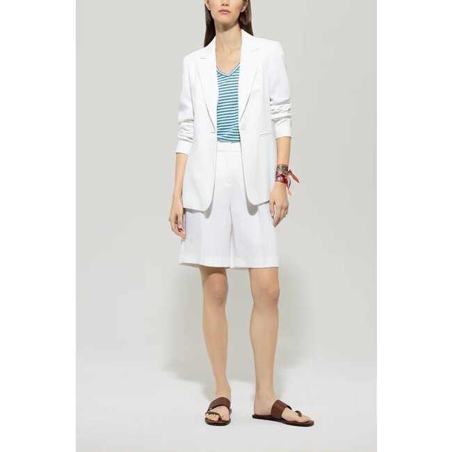 Luisa Cerano Linnen blend blazer bleached white