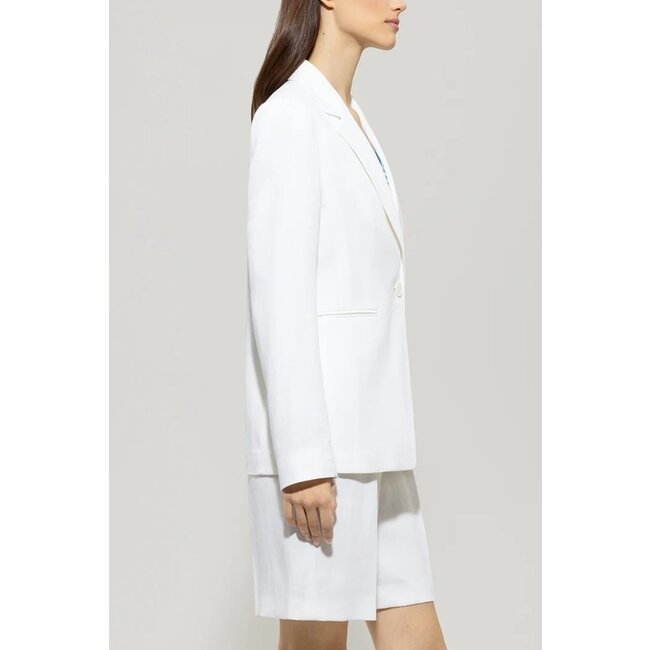 Luisa Cerano Linnen blend blazer bleached white