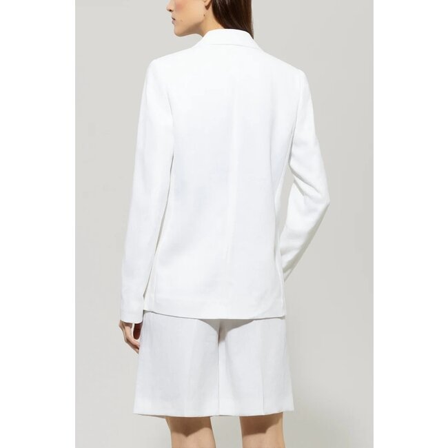 Luisa Cerano Linnen blend blazer bleached white