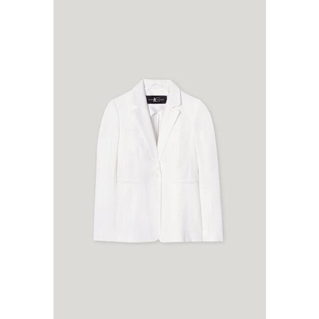 Luisa Cerano Linnen blend blazer bleached white