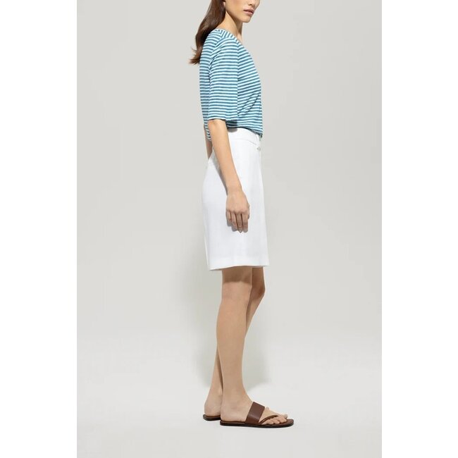 Luisa Cerano Bermuda linnen mix bleached white