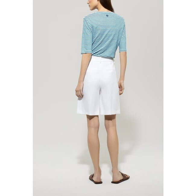 Luisa Cerano Bermuda linnen mix bleached white