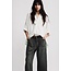 DENIMIST Boxy cuffed shirt white