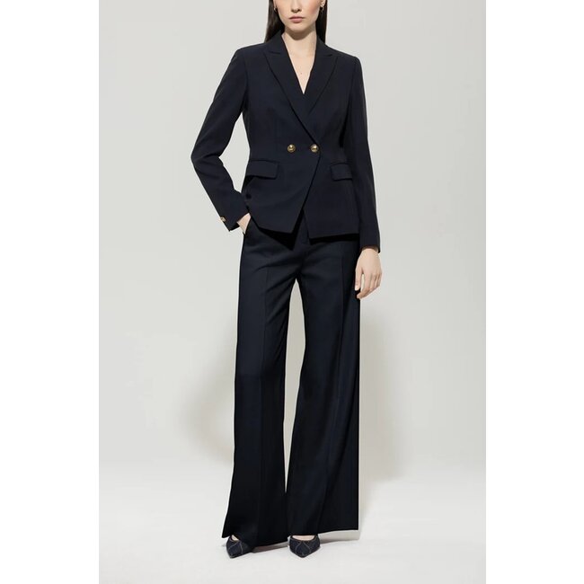Luisa Cerano Double-breasted Gabardine blazer marine